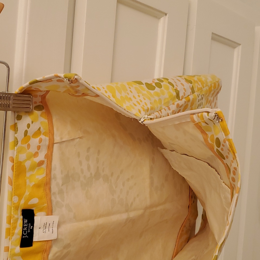J. Crew Yellow & White skirt (fits like a 6) - Picture 4 of 5